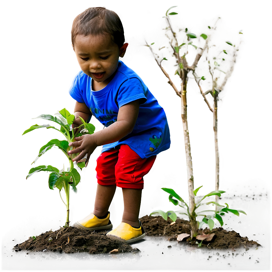 Kids Planting Trees Png Uwp16