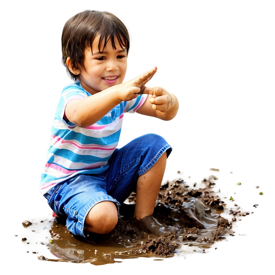 Kids Playing In Mud Png 29