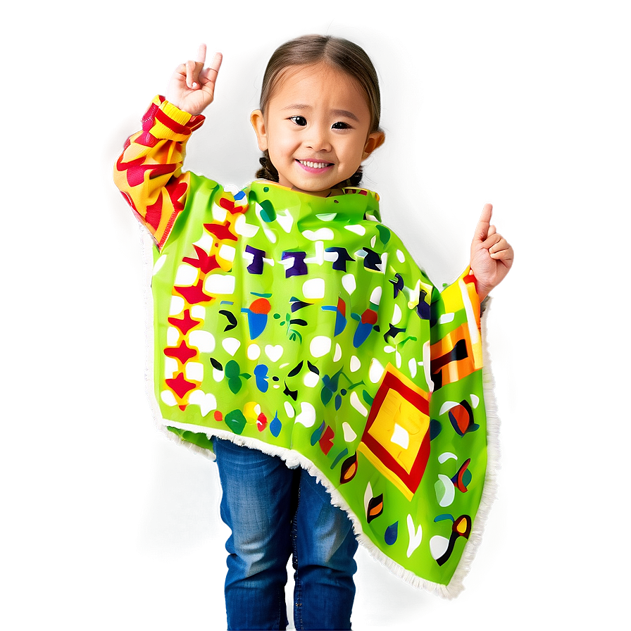 Kids Poncho Variety Png 20