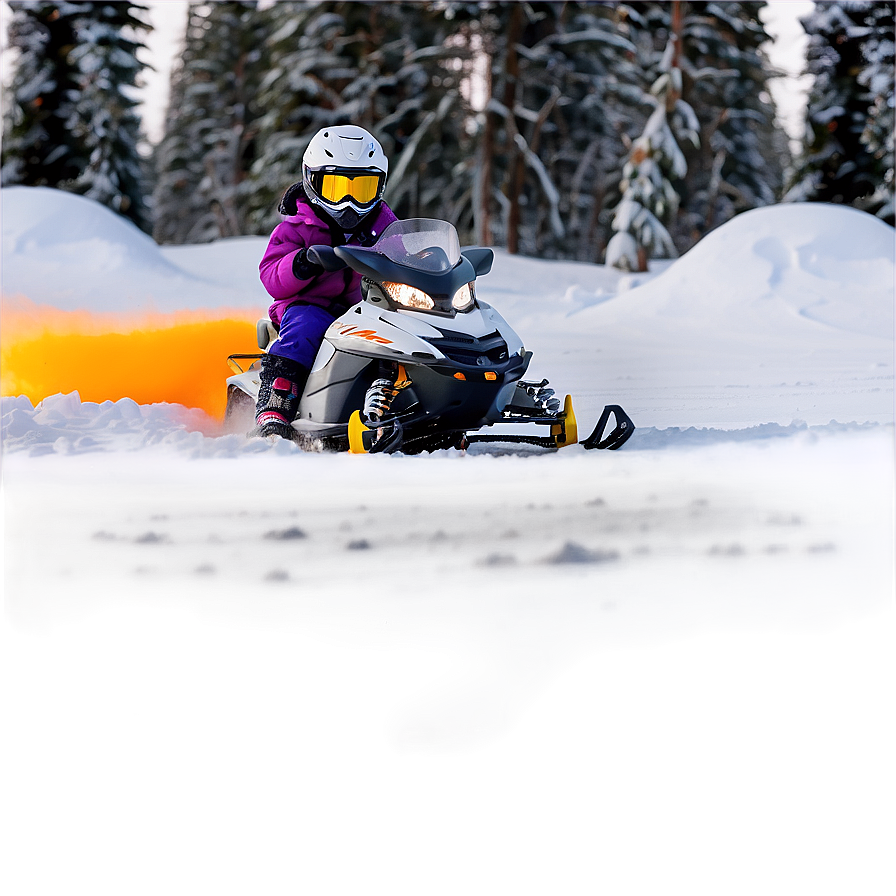 Kids Snowmobile Fun Ride Png 06252024