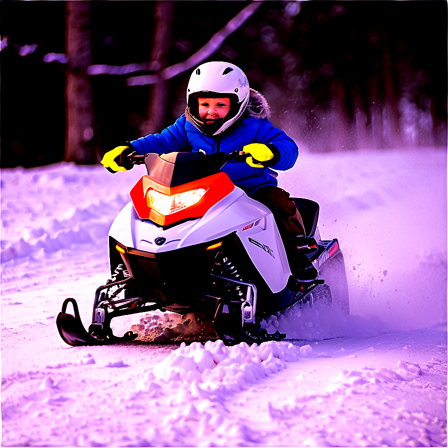 Kids Snowmobile Fun Ride Png Fqv