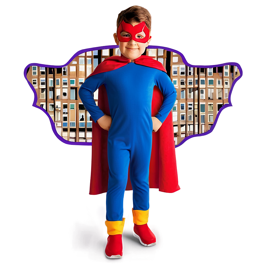 Kids Superhero Cape Costume Png Ghk