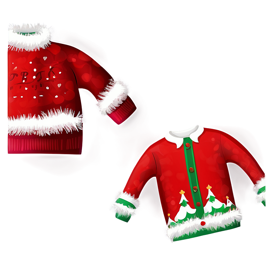 Kids Ugly Christmas Sweater Png 06122024