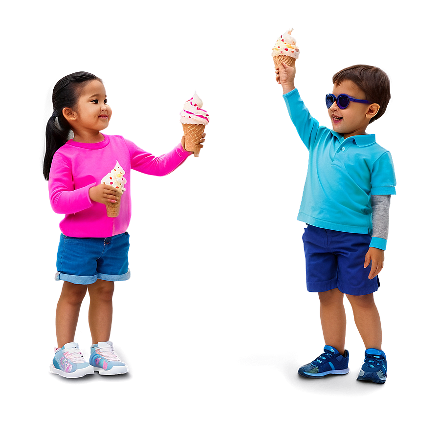 Kids With Ice Cream Png 05212024