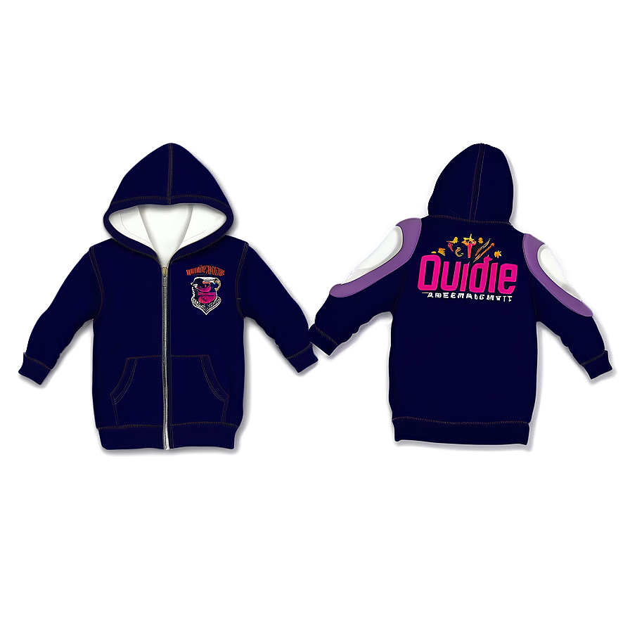 Kids Zip Up Hoodie Png 12