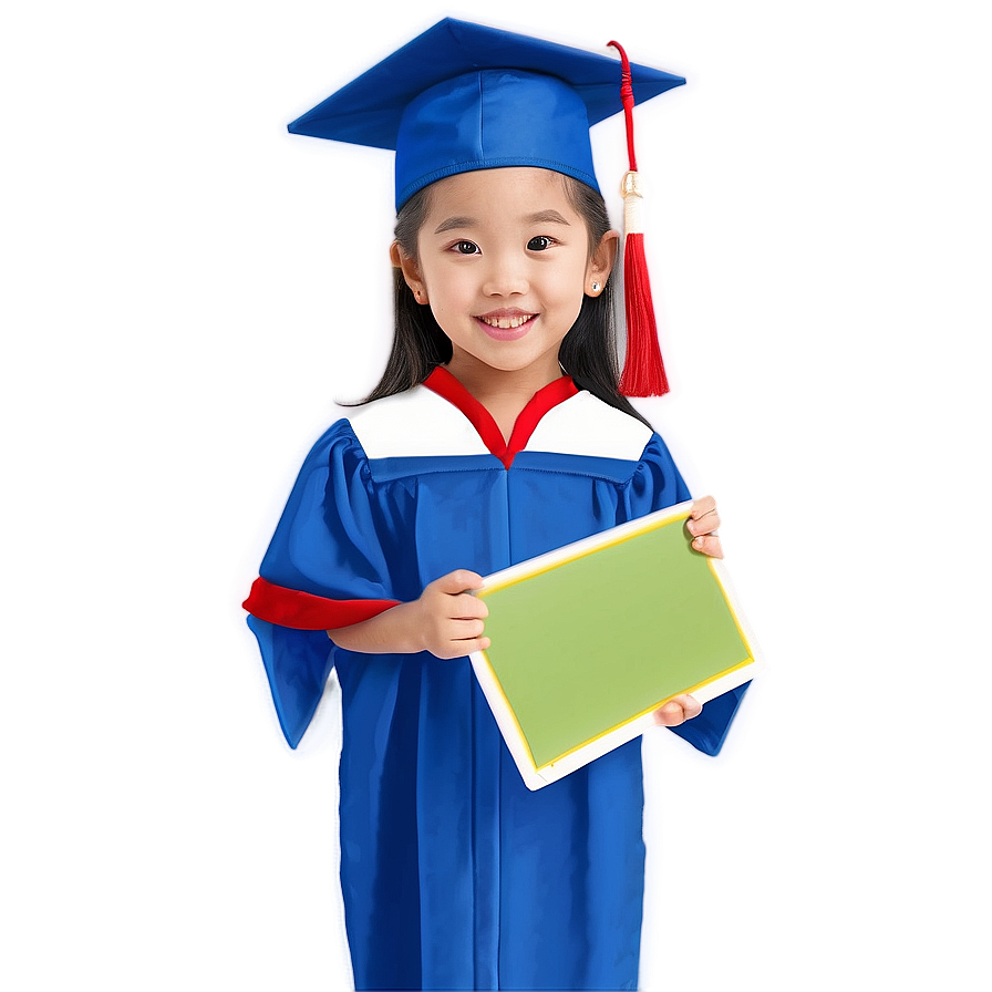 Kindergarten Graduates Holding Certificates Png 87