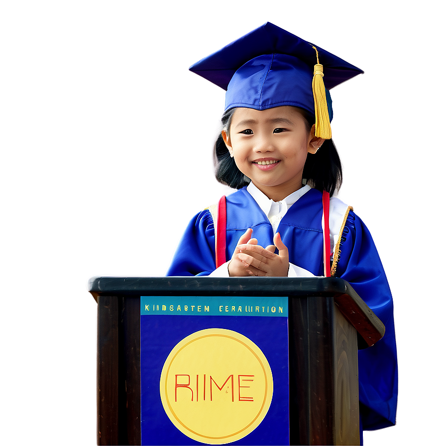 Kindergarten Graduation Speech Podium Png 06282024