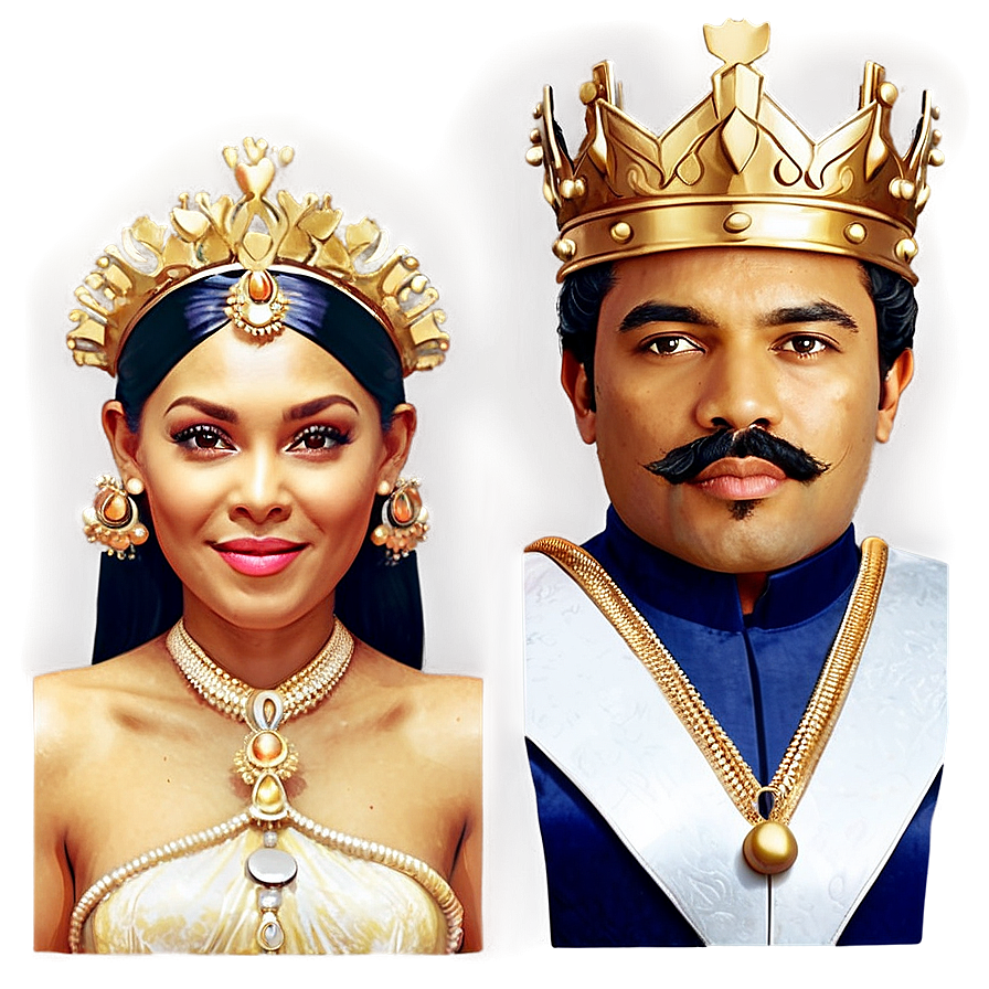 King And Queen Face Png 06252024