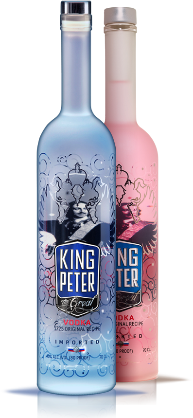 King Peter Vodka Bottles