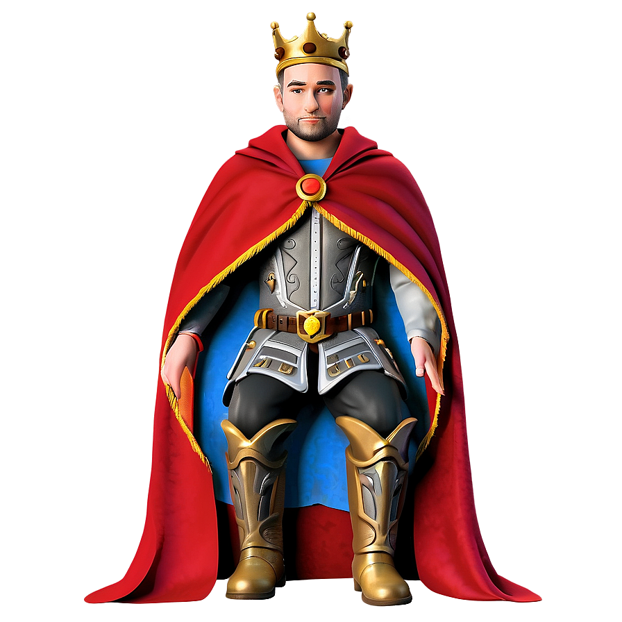 King With Cape Png Ang