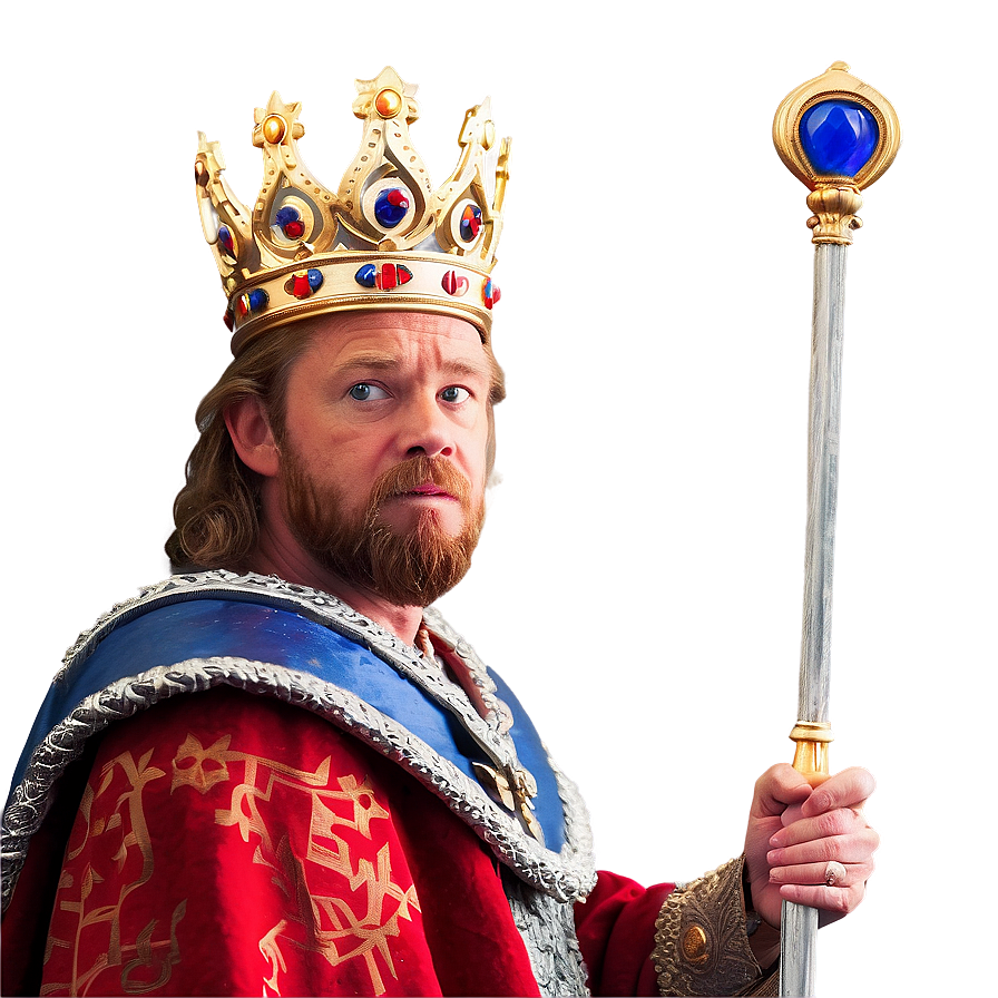 King With Orb And Scepter Png 5