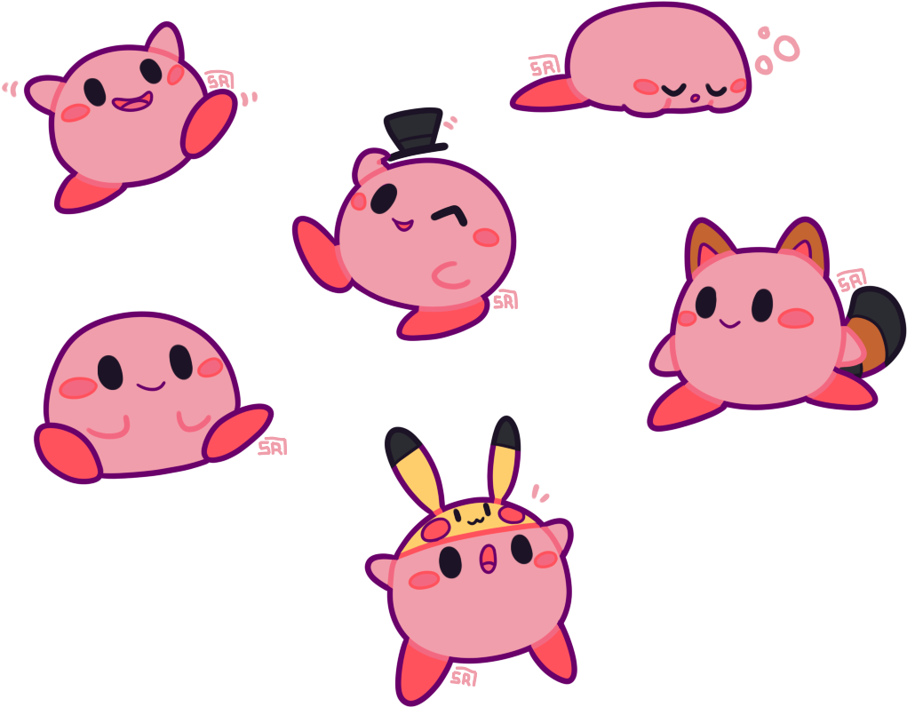 Kirby_and_ Friends_ Cute_ Illustrations