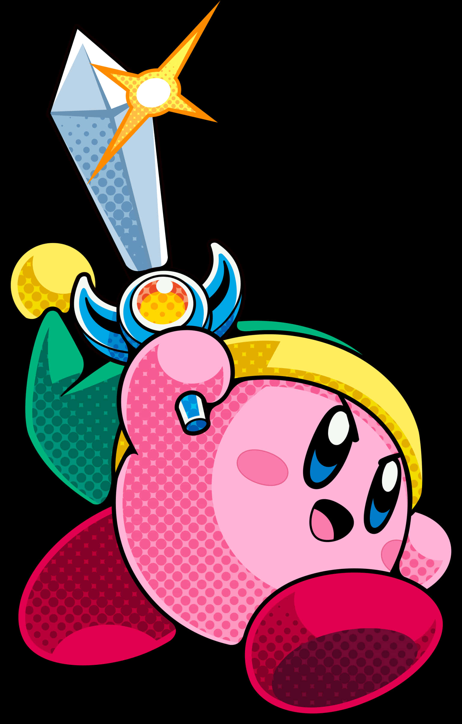 Kirby_with_ Sword_ Illustration