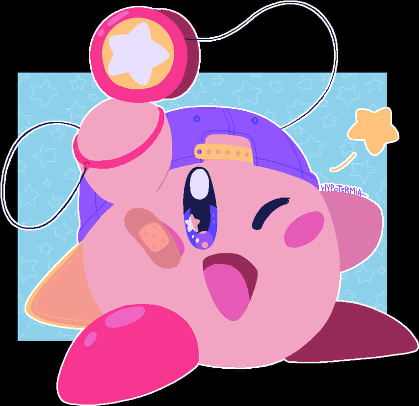 Kirby_with_ Yo Yo_ Cap_ Artwork