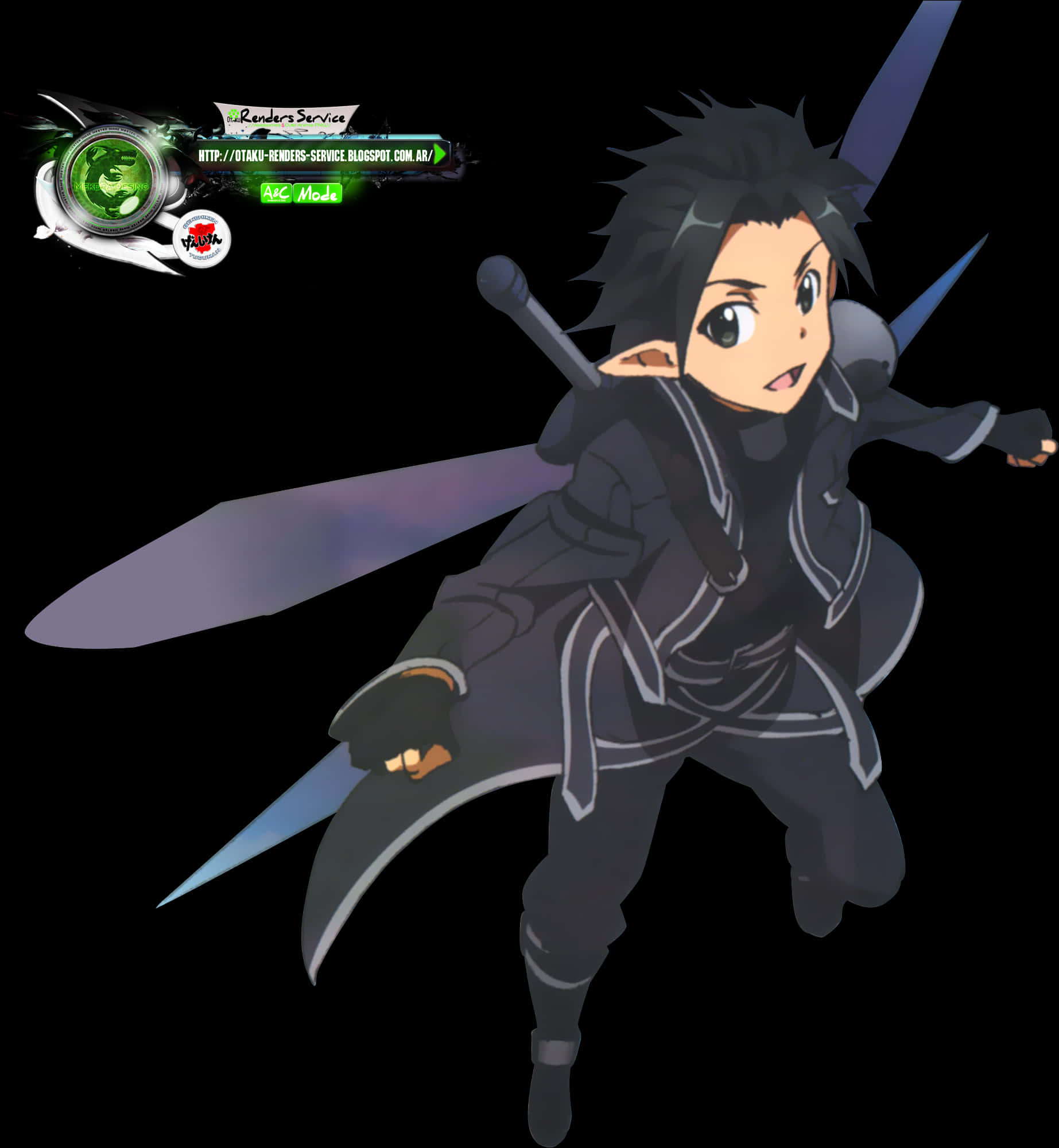 Kirito Dual Wielding S A O Character