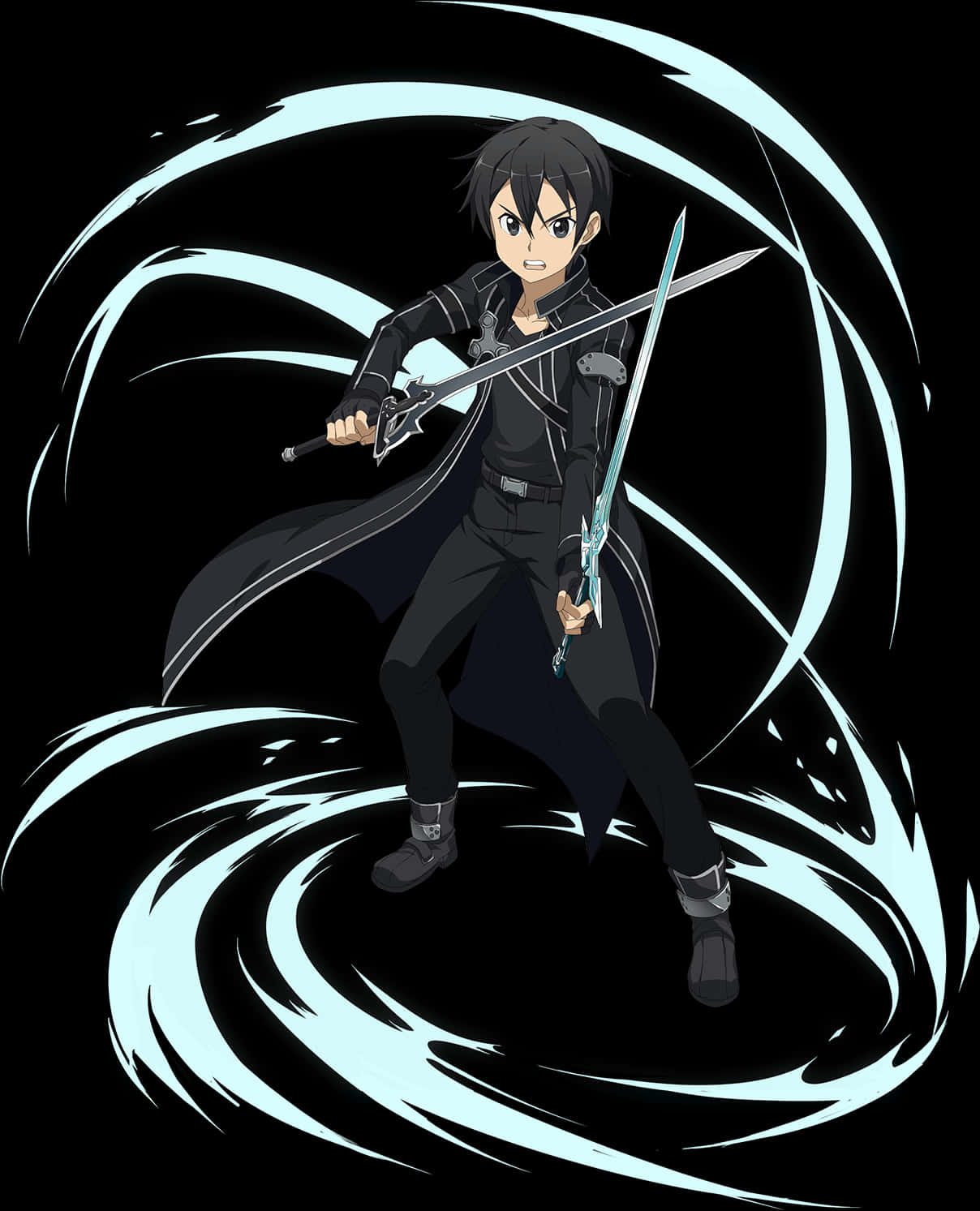 Kirito Dual Wielding Swords Art