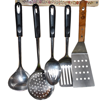 Kitchen Utensils Hangingon Rack