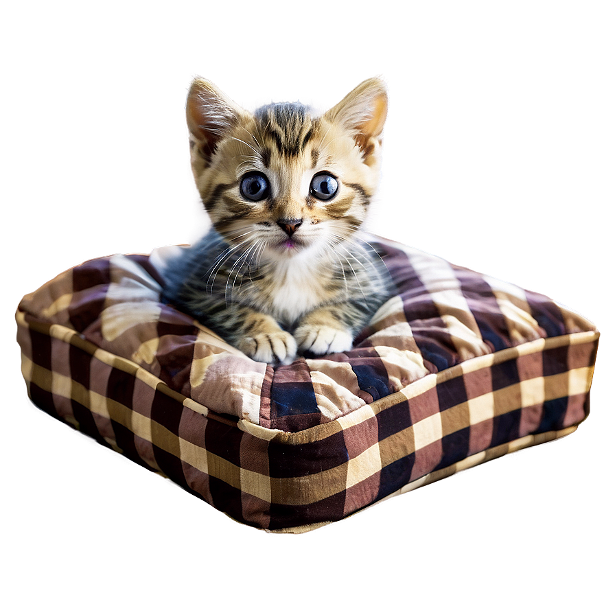 Kitten In Bed Png Esb99