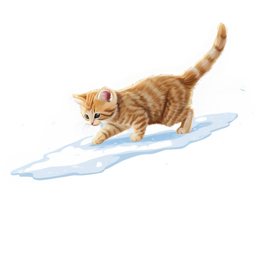 Kitten In The Snow Png Erk