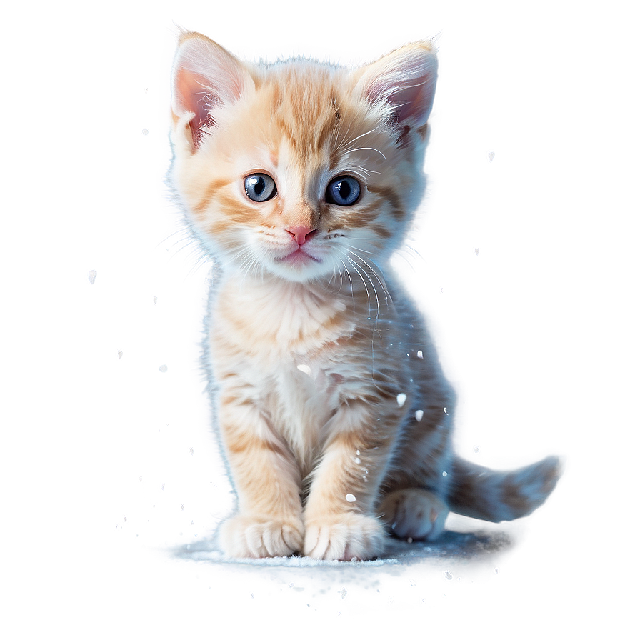 Kitten In The Snow Png Mmg