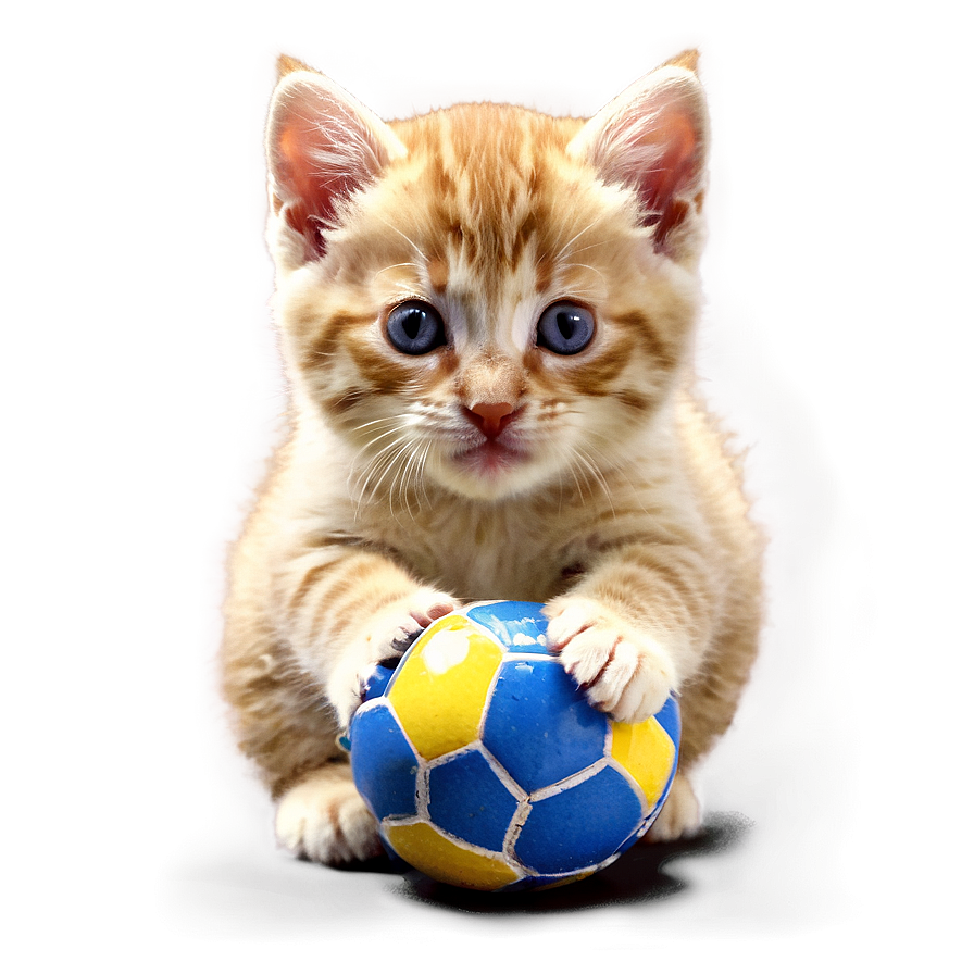 Kitten With Ball Png 25