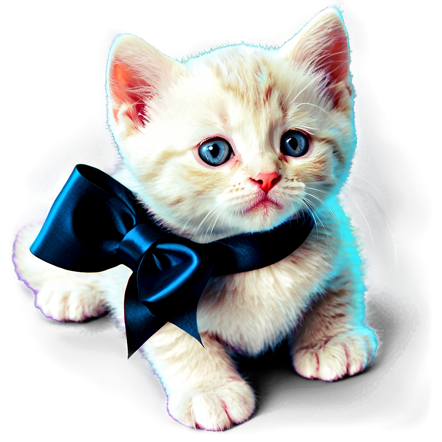 Kitten With Bow Png Cdj89