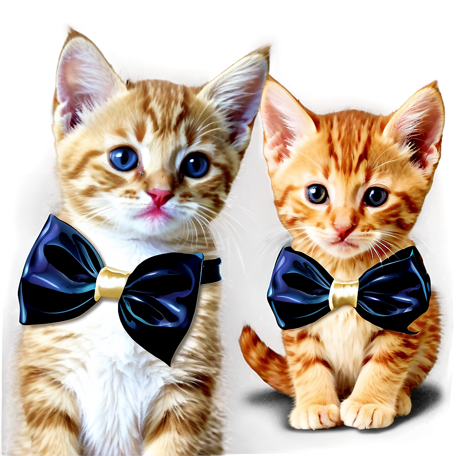 Kitten With Bow Png Sqq