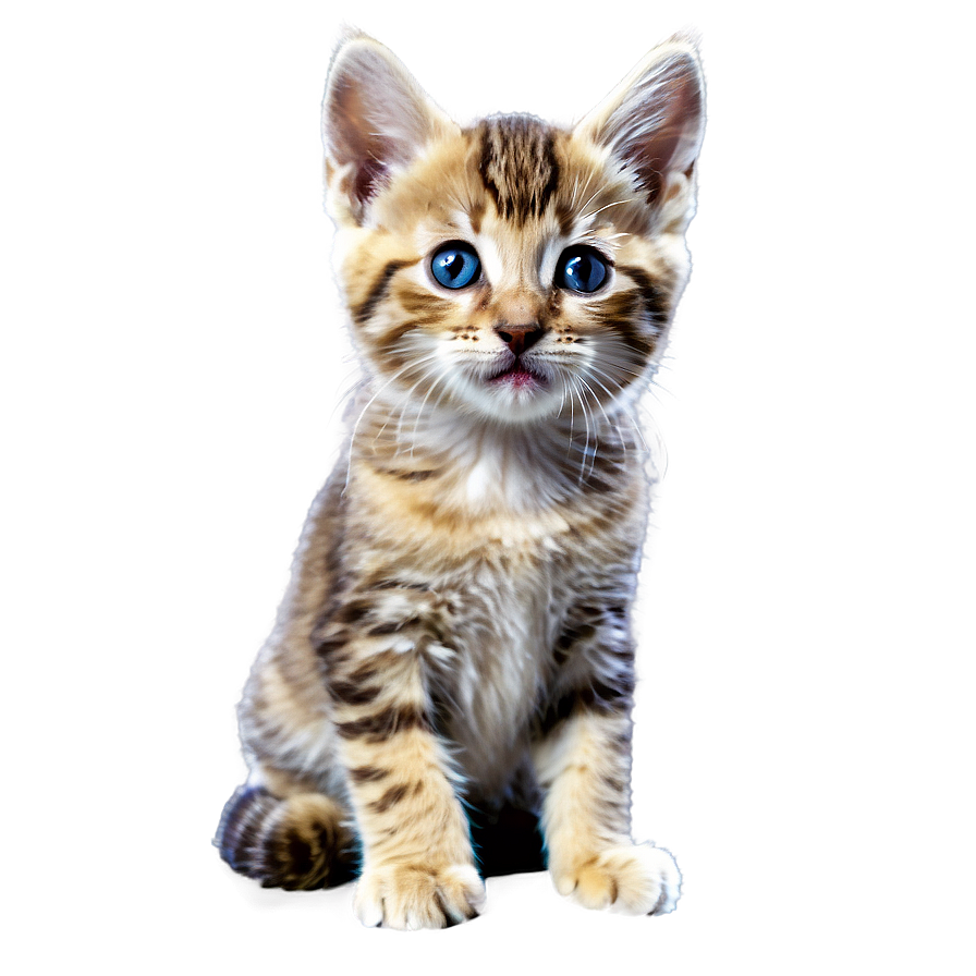 Kitten With Butterfly Png 05232024