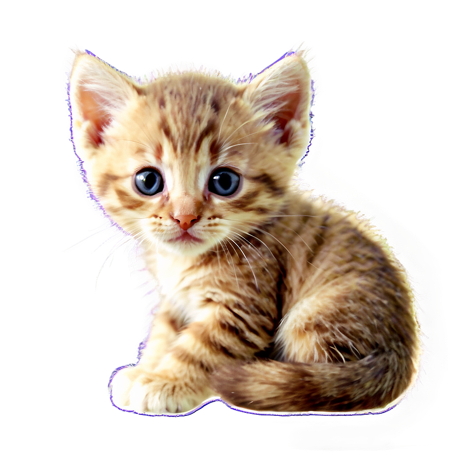 Kitten With Flowers Png Bpc12