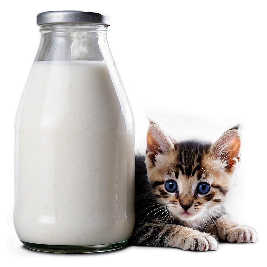 Kitten With Milk Png 65