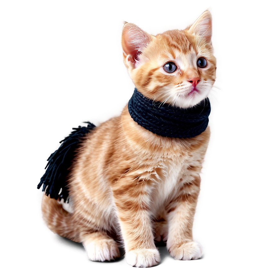 Kitten With Scarf Png Wvm44