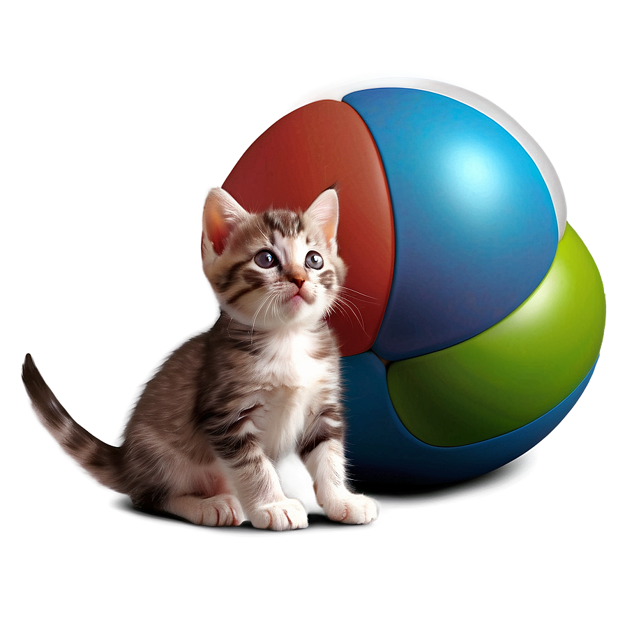 Kitten With Toys Png Lei