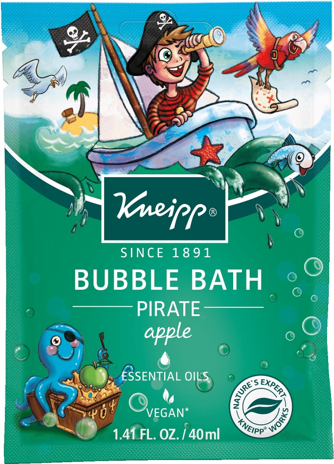 Kneipp Pirate Apple Bubble Bath Packaging