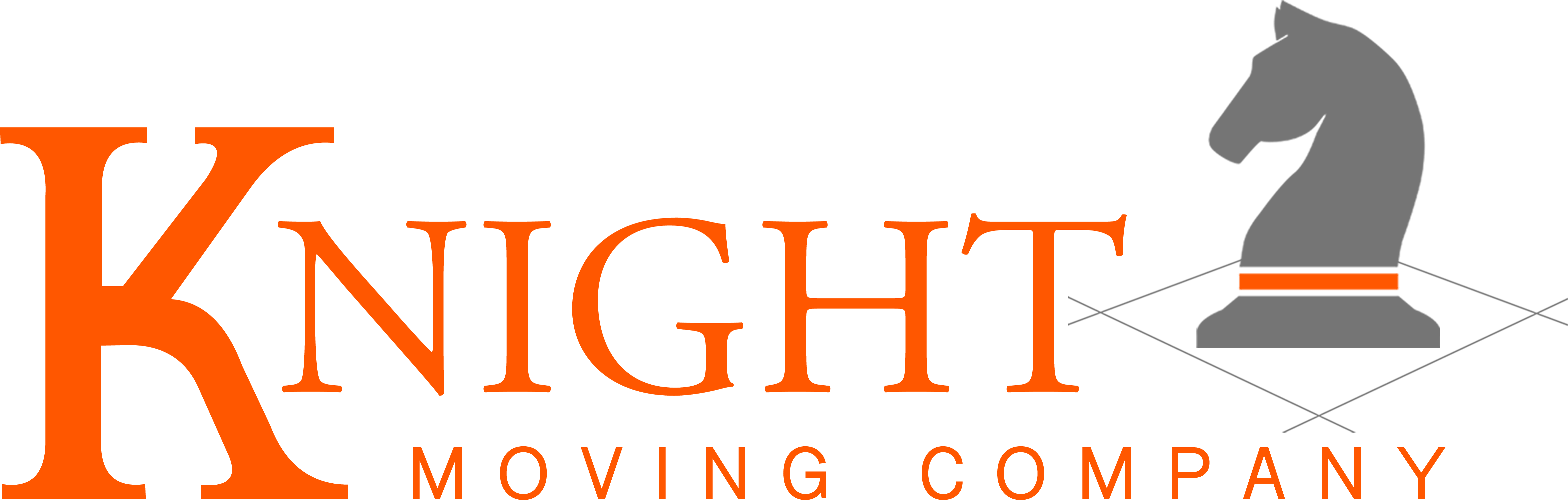 Knight Moving Company Horse Chess Piece Logo