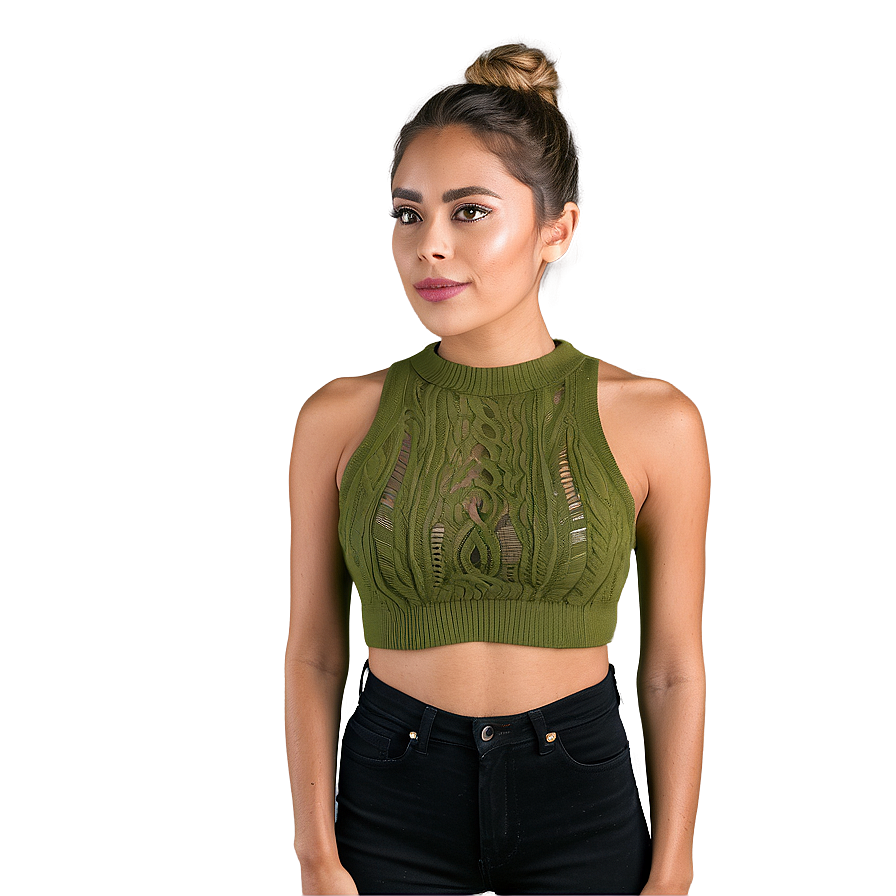 Knit Crop Top Png 20