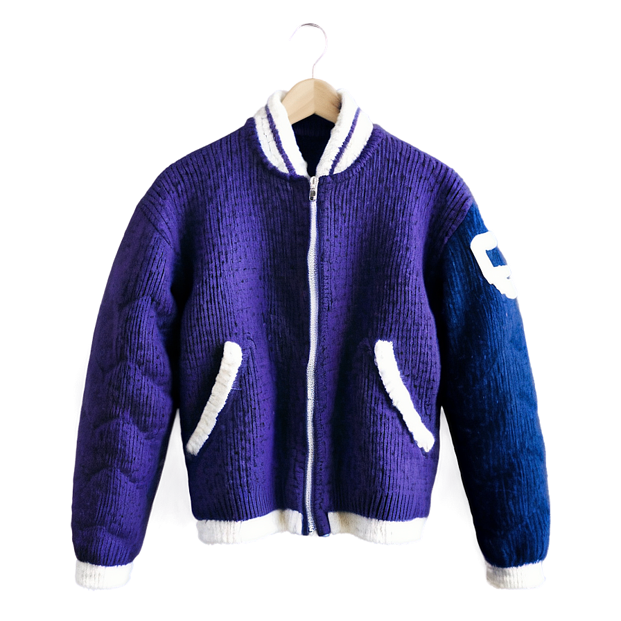 Knitted Bomber Jacket Cozy Png Bol14