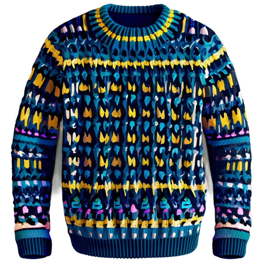 Knitted Sweater Design Png 06292024