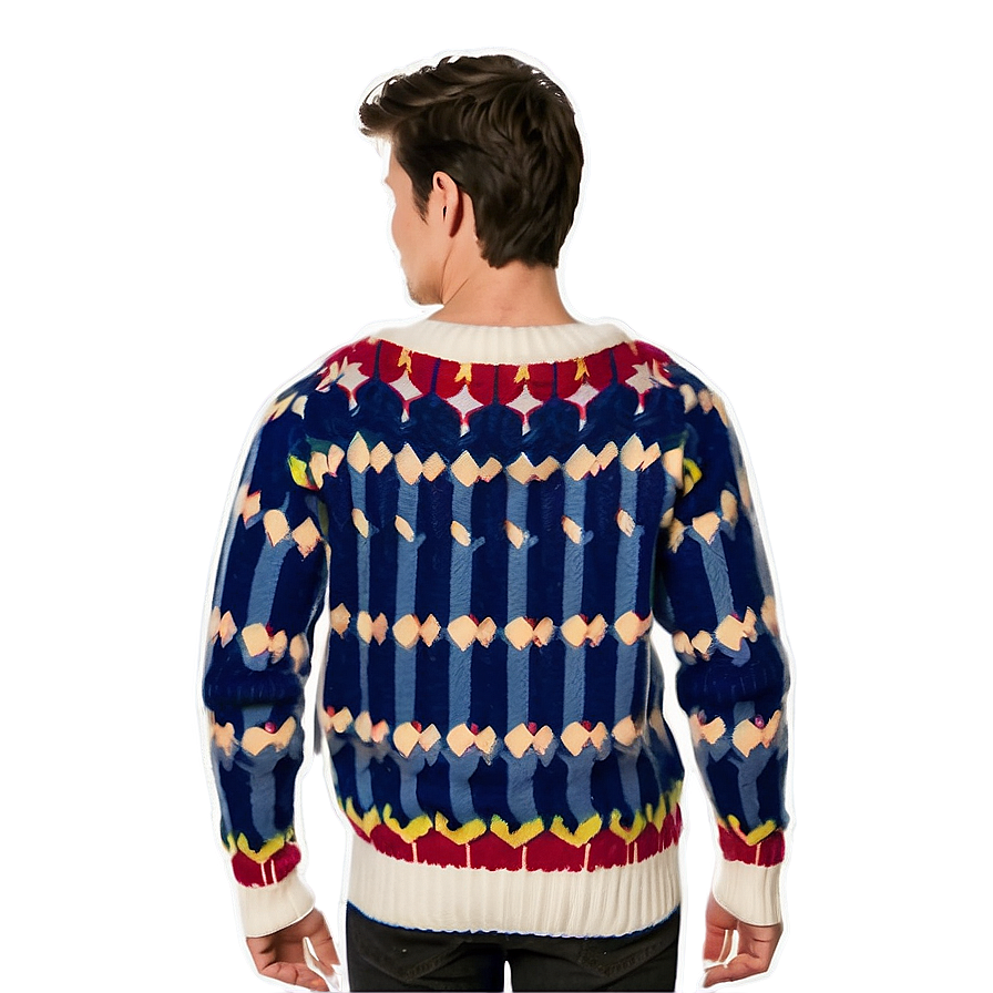 Knitted Winter Sweater Pattern Png 55