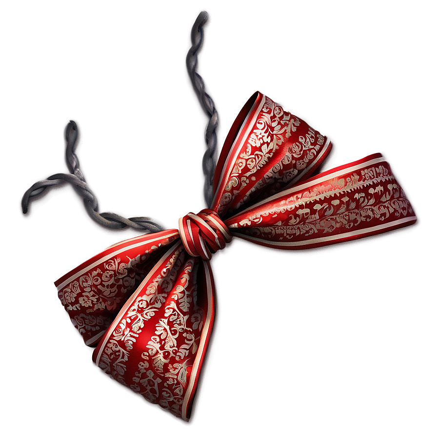 Knotted Red Bow Png 05252024