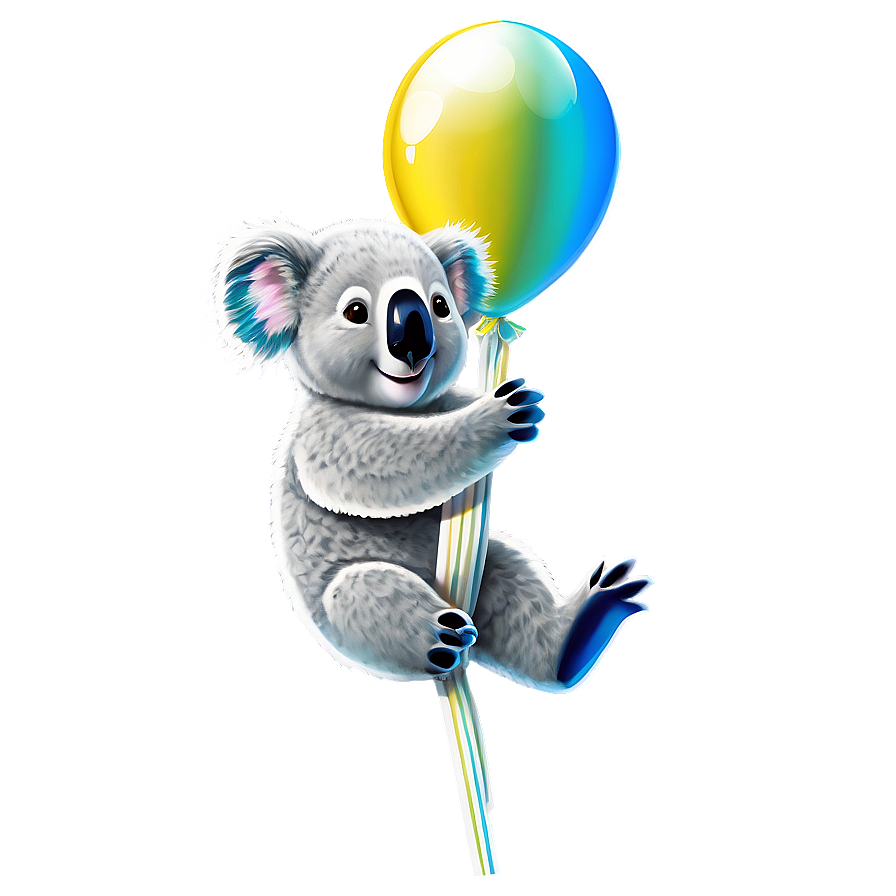 Koala And Balloon Png 41