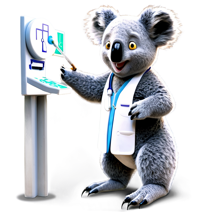 Koala Doctor Cartoon Png Egy