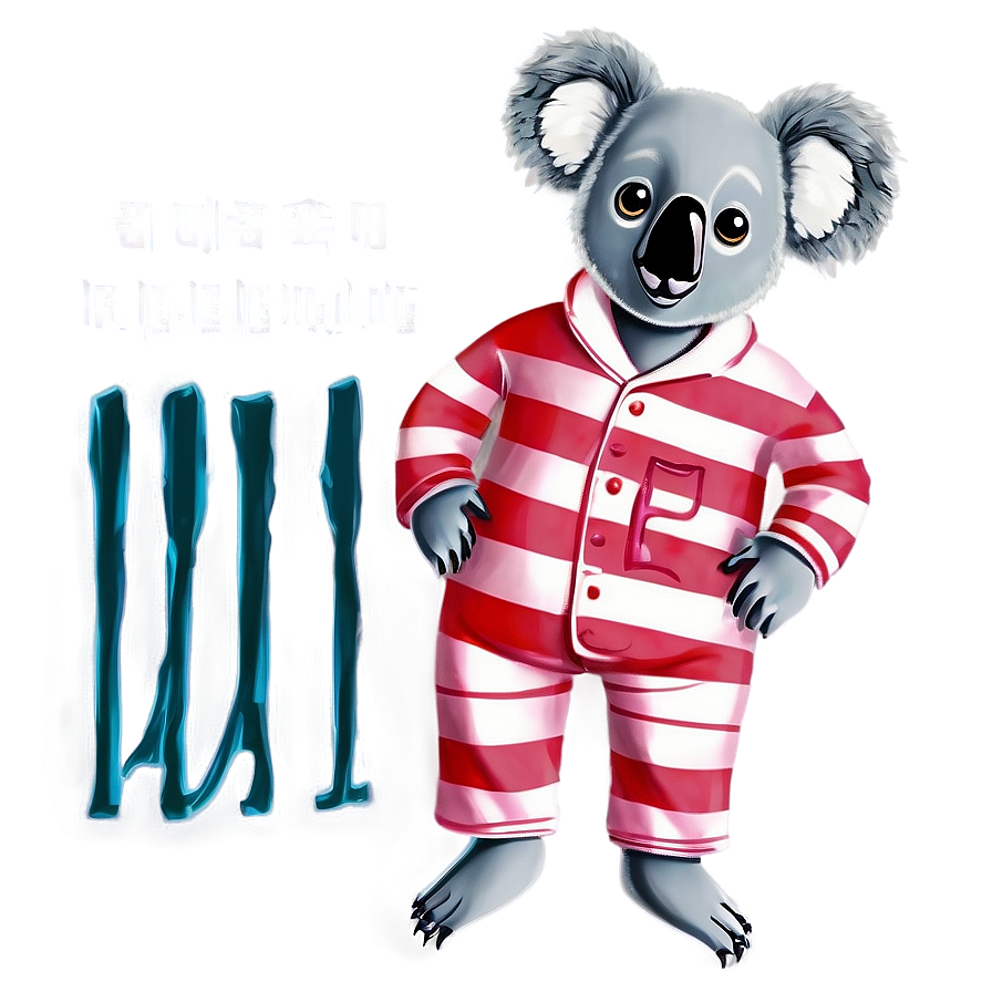 Koala In Pajamas Png Lpn84