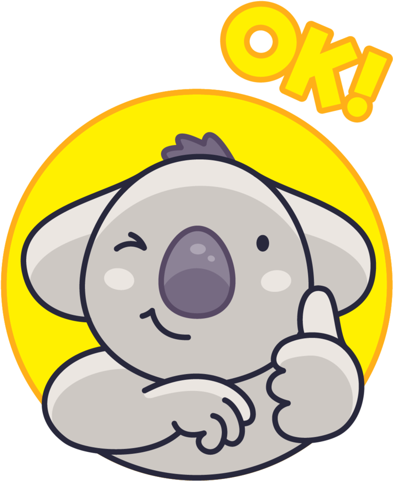 Koala O K Sticker Snapchat