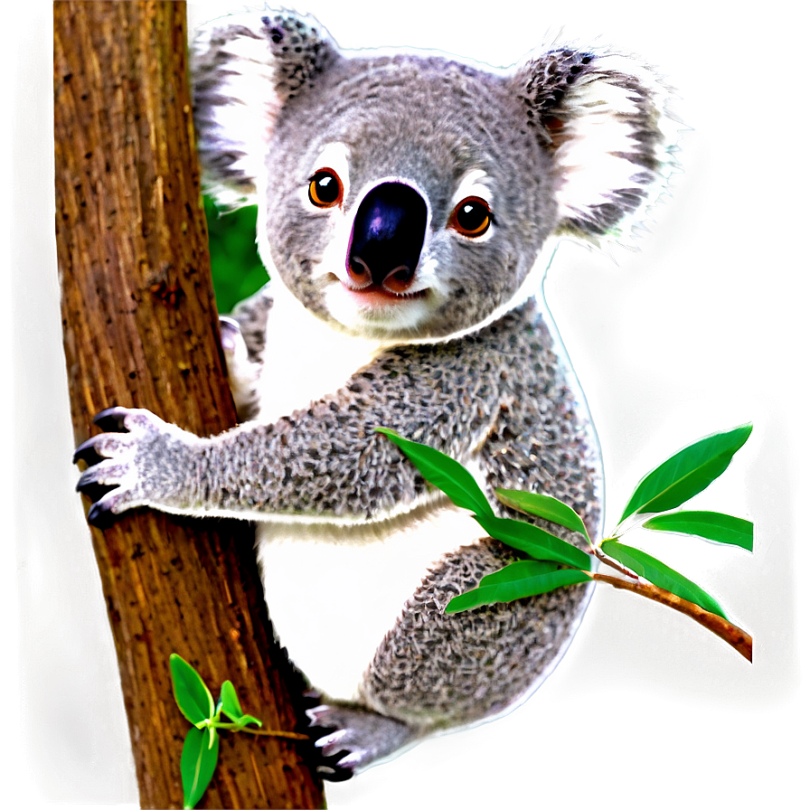 Koala On Branch Png 06112024