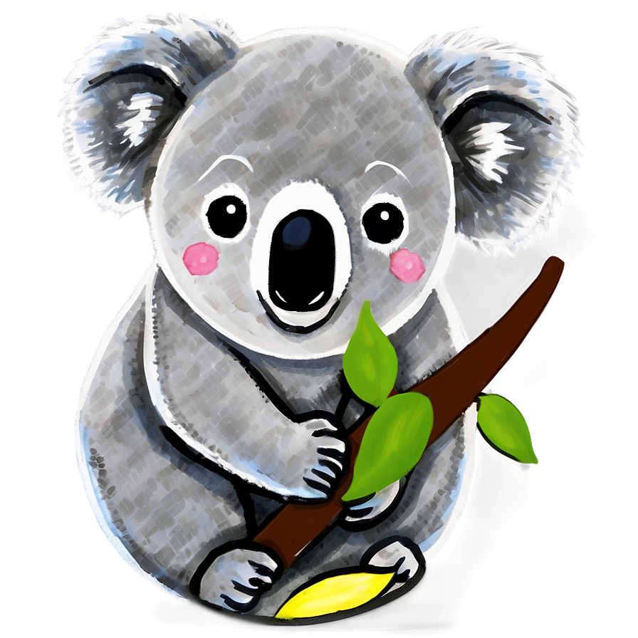 Koala Watercolor Painting Png Yen19