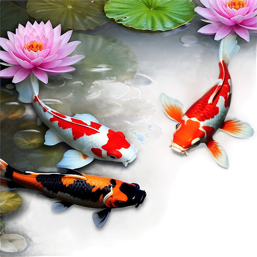 Koi Harmony Garden Image Png Cmr