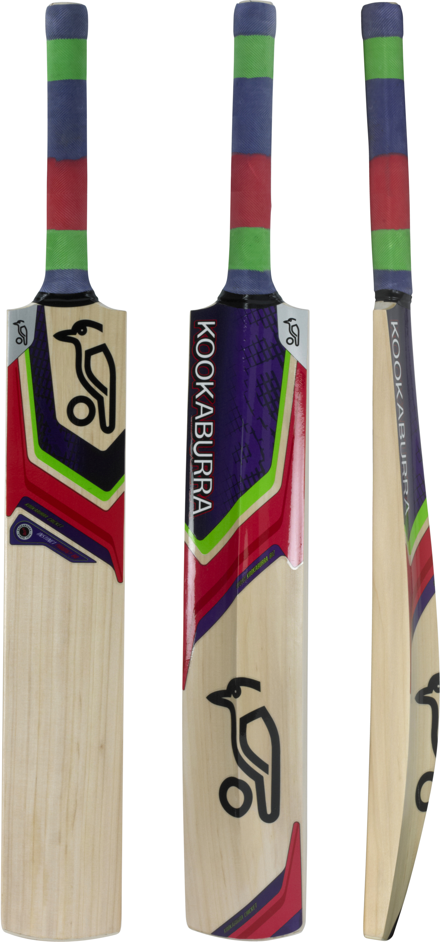 Kookaburra Cricket Bat Triple View