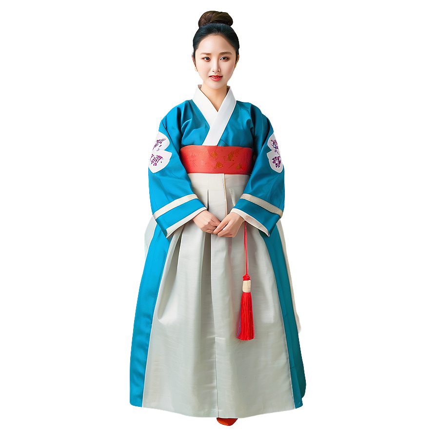 Korea Traditional Dress Hanbok Png 06242024