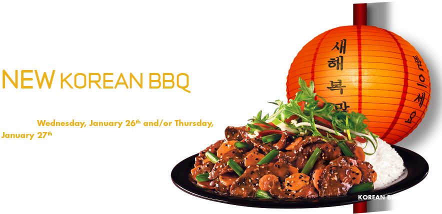 Korean B B Q Promotion Advert