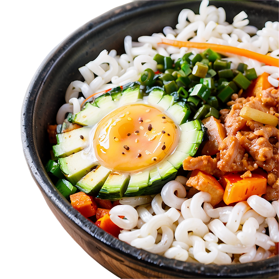 Korean Bibimbap Bowl Recipe Png Mqm